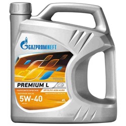 Масло моторное Gazpromneft Premium L 5W-40, 4 л