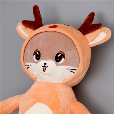 Мягкая игрушка «Котик» в костюме оленёнка, 90 см