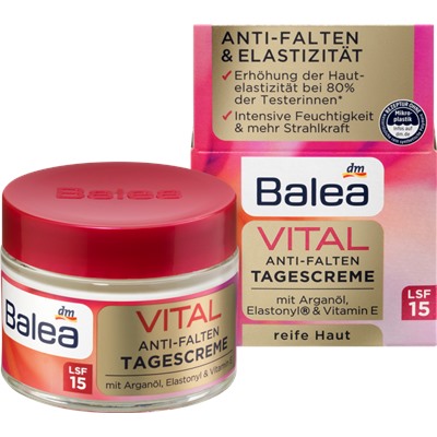 Balea Vital Anti-Falten Tagescreme Дневной крем против старения для лица, 50 мл