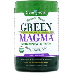 Green Foods, Green Magma, сок из зеленых побегов ячменя в порошке, 300 г (10,6 унции)