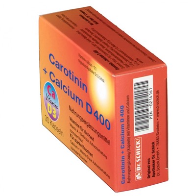 Carotin + Calcium (Каротин + кальциум) D 400 Kapseln 30 шт