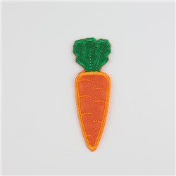 Термоаппликация «Морковь», 2,5 × 8 см, цвет оранжевый