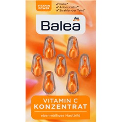 Balea Konzentrat Vitamin C, Балеа Концентрат Витамина C, капсулы для лица, 7 шт.