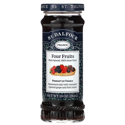 St. Dalfour, Deluxe Four Fruits Spread, 284 г (10 унций)