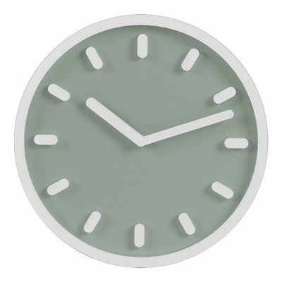 Часы настенные интерьерные "Классика Рубин", бесшумные, d-30 см, оливково-белые, АА