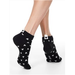 Носки женские CONTE Короткие хлопковые носки с рисунками ©Disney и пикотом-«язычком»
