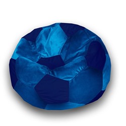 Кресло-мешок «Мяч», размер 70 см, см, велюр, цвет голубой, синий