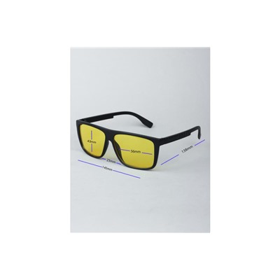 Очки для водителей антифары BOSHI M060 C1 Черный Глянцевый Желтые линзы