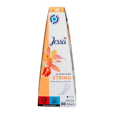 Jessa Slipeinlagen String 30 St, Джесса Прокладки ежедневные Стринги 30 шт, 5 упаковок (150 штук)