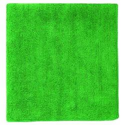 Салфетка из микрофибры (без упаковки) зеленая, 30х30 см