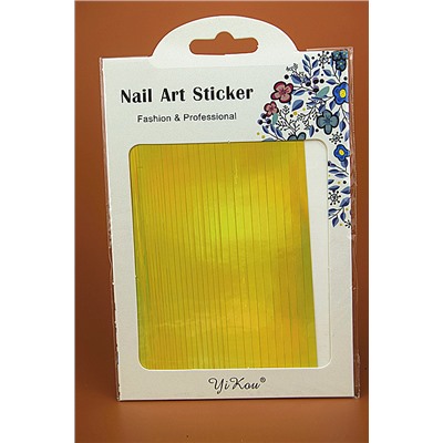Фольга на клейкой основе Nail Art Stiker золото