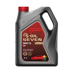 Масло моторное S-OIL RED #9, 0W-30, SP, синтетическое, 4 л