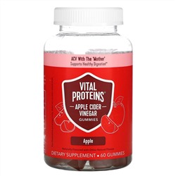 Vital Proteins, Жевательные мармеладки с яблочным уксусом, яблоко, 60 жевательных таблеток