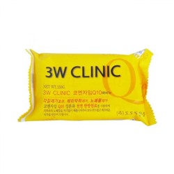 Кусковое мыло для лица и тела с коэнзимом 3W Clinic Dirt Soap (150гр) Q10