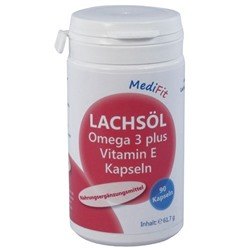 MediFit (Медифит) Lachsol Omega 3 plus Vitamin E 90 шт