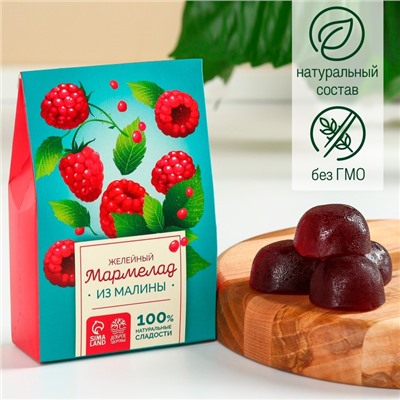 Мармелад натуральный из малины, 120 г.