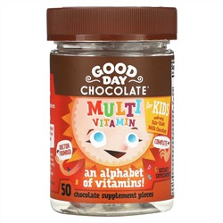 Good Day Chocolate, Мультивитамины для детей, 50 шоколадных добавок