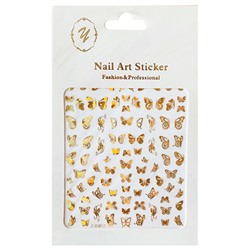 Nail Art Sticker, 2D стикер Z-D3837 (золото)