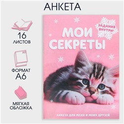 Новый год. Анкета  А6, 16 л «Мои секреты»