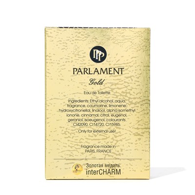 Туалетная вода для мужчин Parlament Gold, 100 мл