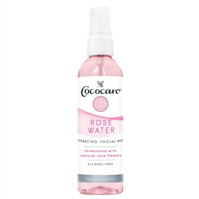 Cococare, Rose Water, Hydrating Facial Mist, Alcohol-Free, 4 fl oz (118 ml)