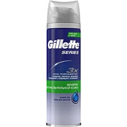 Гель для бритья Gillette (Джилет) Series для чувствительной кожи с Алоэ, 200 мл