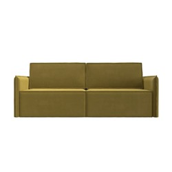 Прямой диван «Либерти», механизм еврокнижка, микровельвет, цвет жёлтый