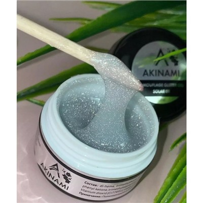 Гель Akinami Camouflage Glitter Gel Solar №01, 15 мл