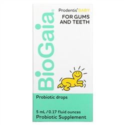 BioGaia, Prodentis Baby, пробиотические капли, для десен и зубов, 5 мл (0,17 жидк. Унции)