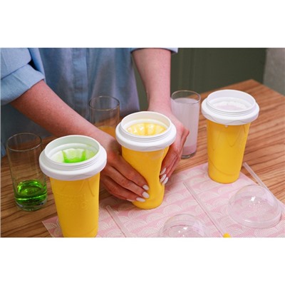 Слаш - стакан для замораживания Доляна «Мэджик», 21×11×11 см, цвет МИКС