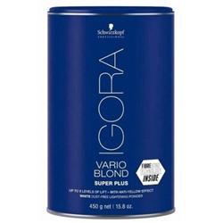 Осветляющий порошок Schwarzkopf Igora Vario Blond Super Plus, 450 мл купить оптом, цена, фото - интернет магазин ЛенХим