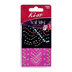 Набор стикеров для ногтей Kiss Stones Studs NS32 «Драгоценный металл»