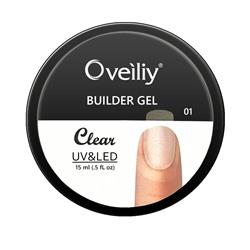 Oveiliy, конструирующий гель №01 Clear, 15 ml.