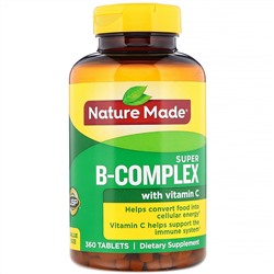 Nature Made, Комплекс Super-B с витамином C, 360 таблеток