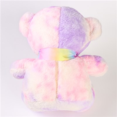 Мягкая игрушка «Медведь» с бантиком, цвет сиреневый, 43 см