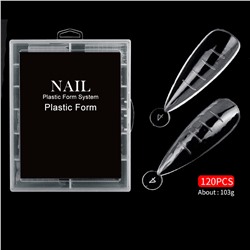 Nail Plastik Form System, Верхние формы для наращивания ногтей "Миндаль", 120 шт