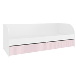 Кровать с ящиками «Алиса», 800х2000 мм, цвет белый / розовый