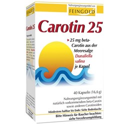 Carotin (Каротин) 25 Feingold Kapseln 40 шт