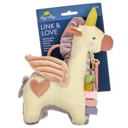 itzy ritzy, Link & Love, Activity Plush with Teether, 0+ Months, Pegs`` 1 Teether