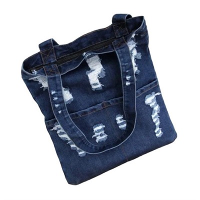Женская джинсовая сумка D-5656 L BLUE