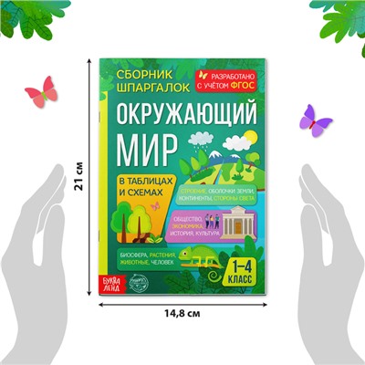 Сборник шпаргалок для 1—4 классов «Окружающий мир», 60 стр.