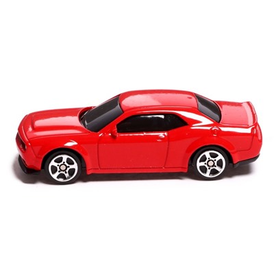 Машина металлическая DODGE CHALLENGER SRT DEMON, 1:64, цвет красный