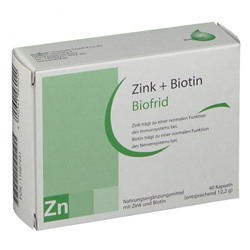 Zink + Biotin (Цинк + биотин) Biofrid 40 шт