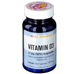 GALL PHARMA Vitamin D3 5 µg GPH Капсулы, 30 шт
