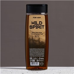 Гель для душа ЧИСТОЕ СЧАСТЬЕ Wild spirit, 250 мл, аромат древесно-пряный