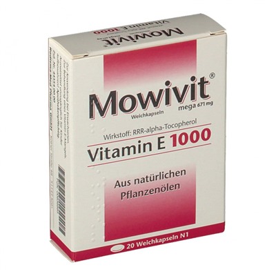 Mowivit (Мовивит) mega Vitamin E 1000 20 шт