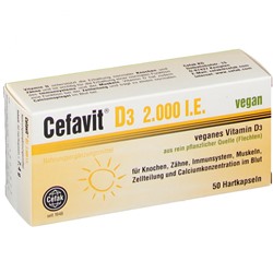 Cefavit (Цефавит) D3 2.000 I.E. vegan 50 шт
