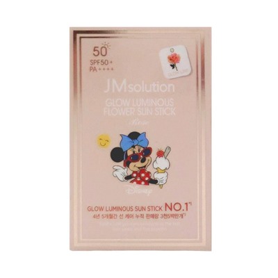 Jmsolution Солнцезащитный стик с экстрактом розы SPF50+PA++++ / Glow Luminous Flower Light Sun Stick Disney Mini, 21 г