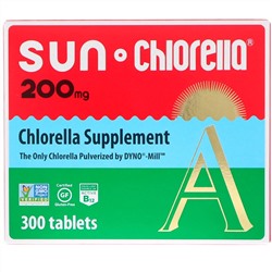 Sun Chlorella, Хлорелла, 200 мг, 300 таблеток