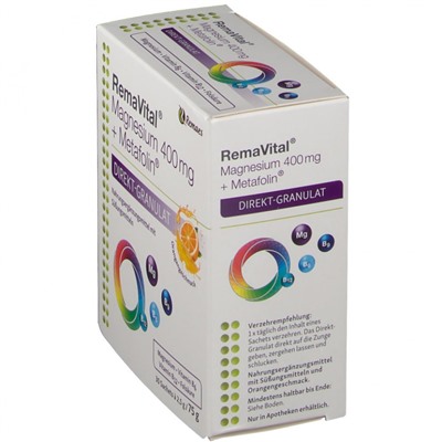 RemaVital (Ремавитал) Magnesium 400 mg + Metafolin 30X2.5 г